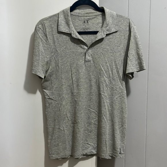 Armani Exchange Grey Polo - Picture 1 of 2